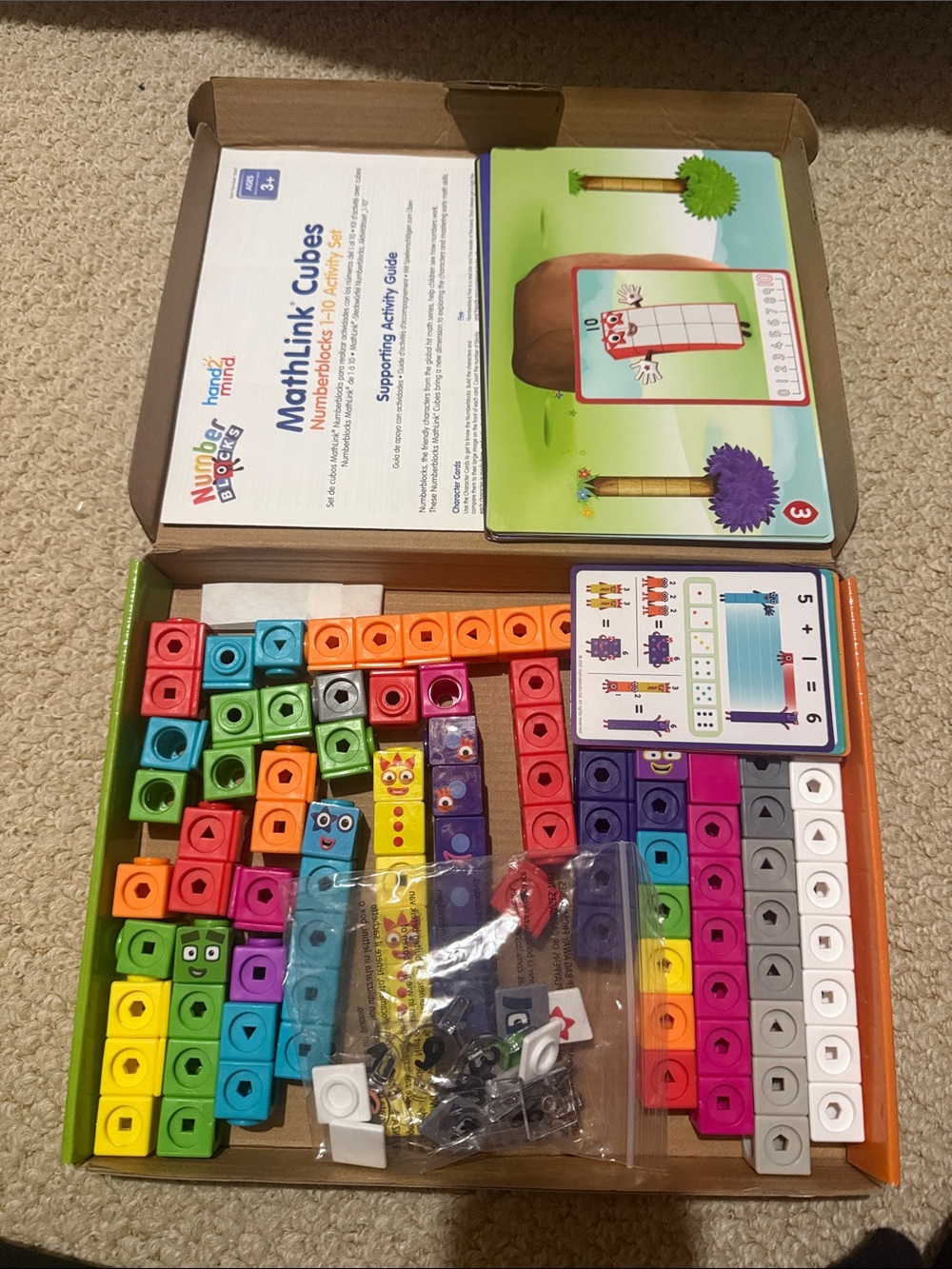 NumberBlocks MathLink Cubes Learning Set - Multicolor - Picture 2 of 2